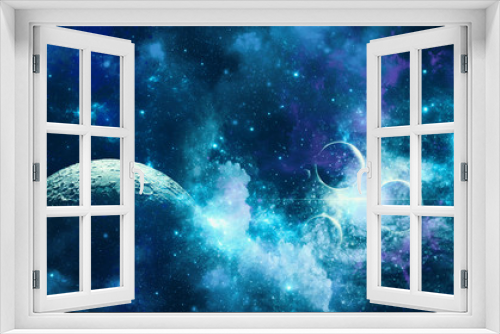 Fototapeta Naklejka Na Ścianę Okno 3D - abstract deep space