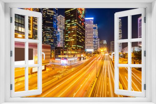 Fototapeta Naklejka Na Ścianę Okno 3D - Hong Kong Cityscape