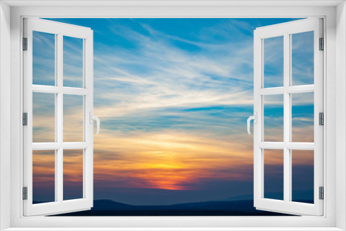 Fototapeta Naklejka Na Ścianę Okno 3D - colorful sunset background
