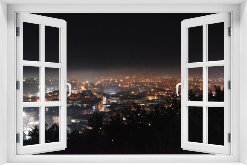 Fototapeta Naklejka Na Ścianę Okno 3D - Night Town