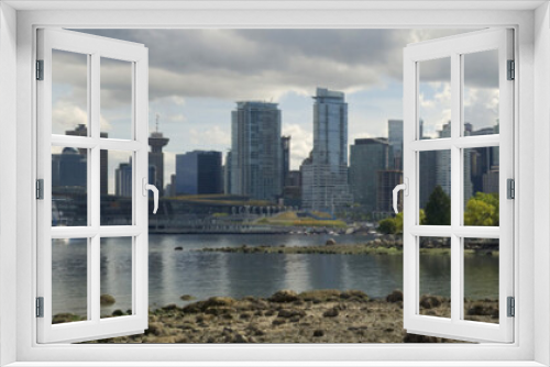 Fototapeta Naklejka Na Ścianę Okno 3D - Vancouver Cityscape