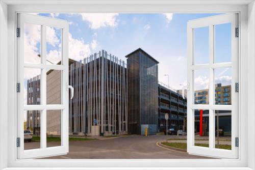 Fototapeta Naklejka Na Ścianę Okno 3D - Modern garage and parking building