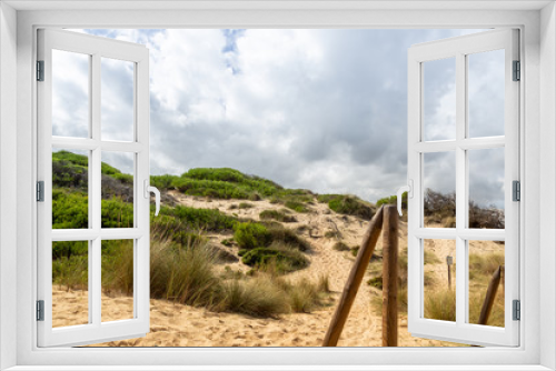 Fototapeta Naklejka Na Ścianę Okno 3D - Wonderful dune landscape Cala Mesquida Mallorca Spain