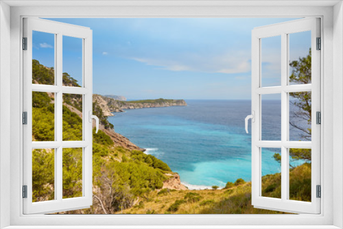 Fototapeta Naklejka Na Ścianę Okno 3D - Scenic mountainous landscape on Mallorca, Spain.