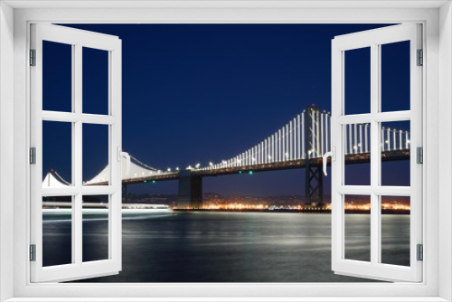 Fototapeta Naklejka Na Ścianę Okno 3D - Bay Bridge Okland San Francisco night photography 