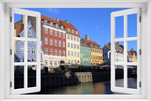 Fototapeta Naklejka Na Ścianę Okno 3D - Nyhavn in Copenhagen Denmark.