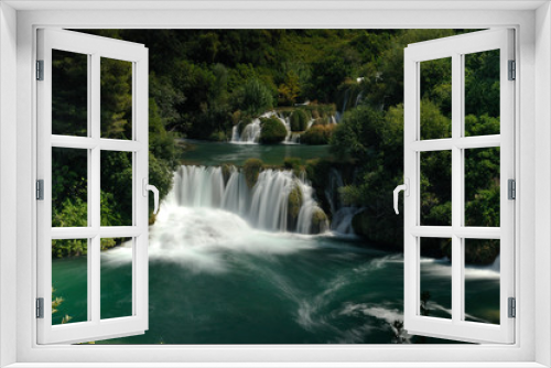Fototapeta Naklejka Na Ścianę Okno 3D - KRKA-Waterfalls