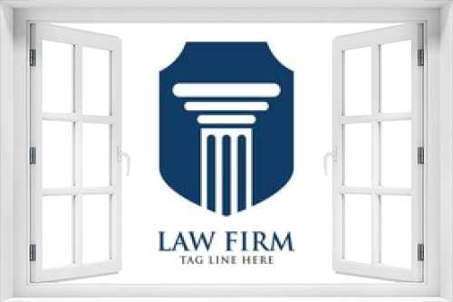 Fototapeta Naklejka Na Ścianę Okno 3D - law firm logo design vector