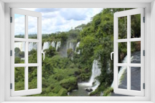Fototapeta Naklejka Na Ścianę Okno 3D - Argentinien Foz do Iguacu Wasserfall