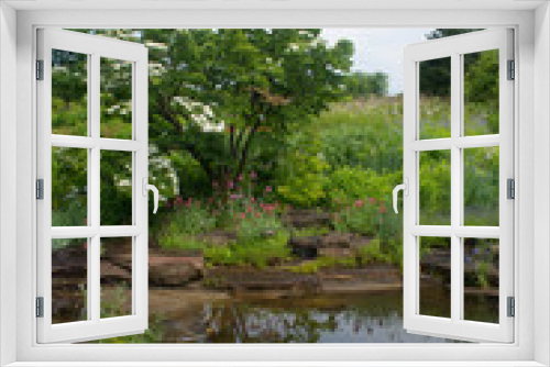 Fototapeta Naklejka Na Ścianę Okno 3D - garden in cleveland ohio