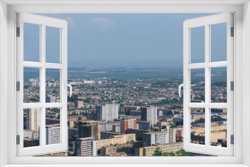 Fototapeta Naklejka Na Ścianę Okno 3D - Pyongyang apartments