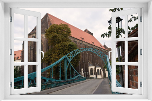 Fototapeta Naklejka Na Ścianę Okno 3D - Most Tumski we Wrocławiu
