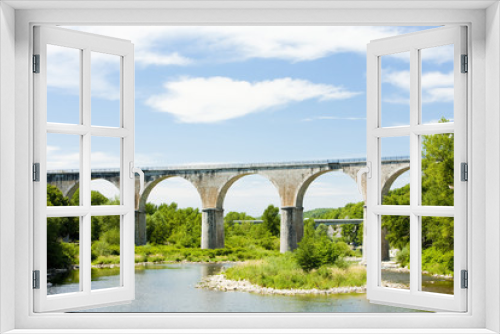 Fototapeta Naklejka Na Ścianę Okno 3D - viaduct, Vogue, Rhone-Alpes, France