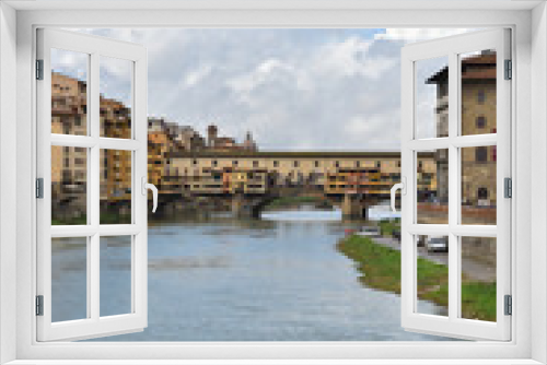 Fototapeta Naklejka Na Ścianę Okno 3D - Bridge of Firenze