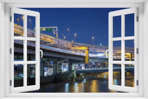 Fototapeta Naklejka Na Ścianę Okno 3D - 東京-有明JCT