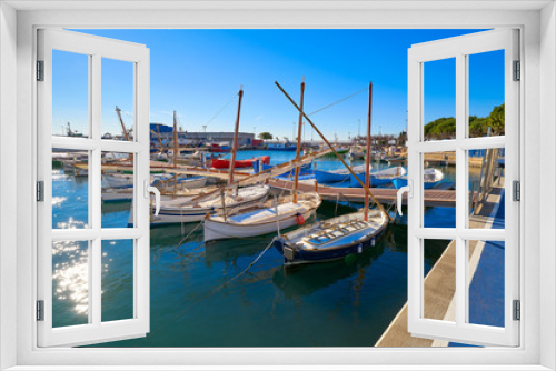 Fototapeta Naklejka Na Ścianę Okno 3D - Cambrils Port marina in Tarragona Catalonia