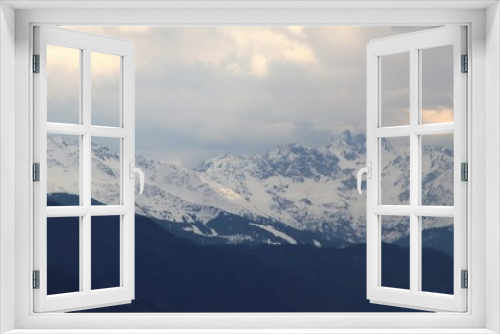Fototapeta Naklejka Na Ścianę Okno 3D - MASSIF OU CHAINE DE BELLEDONNE - COTE SAVOIE - FRANCE