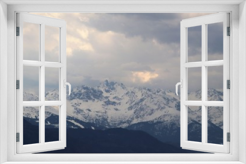 Fototapeta Naklejka Na Ścianę Okno 3D - MASSIF OU CHAINE DE BELLEDONNE - COTE SAVOIE - FRANCE
