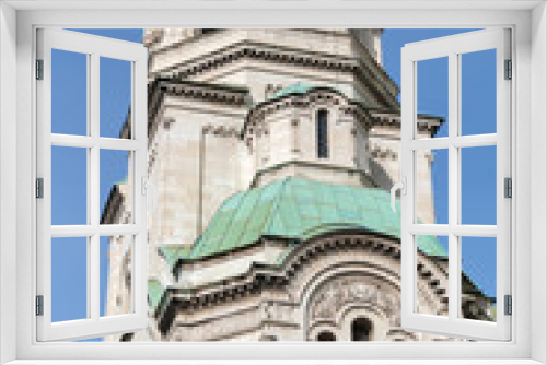 Fototapeta Naklejka Na Ścianę Okno 3D - Amazing view of Cathedral Saint Alexander Nevski in Sofia, Bulgaria