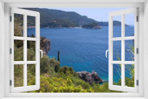 Fototapeta Naklejka Na Ścianę Okno 3D - Cliffs around Corfu, Greece