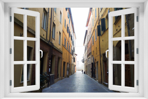 Fototapeta Naklejka Na Ścianę Okno 3D - Street of the city center of Umbertide in Umbria, Italy.