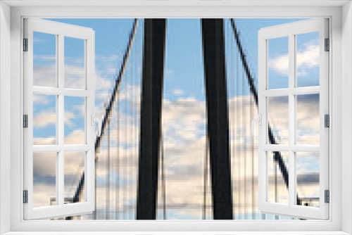 Fototapeta Naklejka Na Ścianę Okno 3D - modern bridge