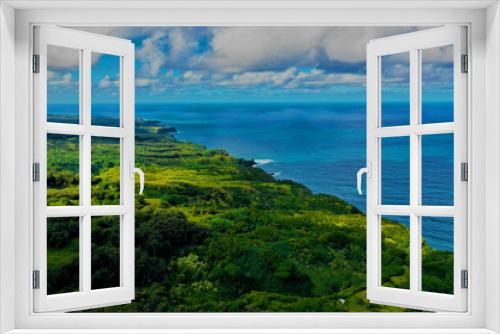 Fototapeta Naklejka Na Ścianę Okno 3D - Hawaii von oben - Luftbilder von Maui und Big Island. Bote von oben, Strände und Küsten, Wale von oben und Lavalandschaften