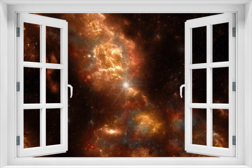 Fototapeta Naklejka Na Ścianę Okno 3D - Artistic Abstract Nebula Space Galaxy Creative Artwork Background