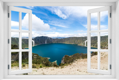 Fototapeta Naklejka Na Ścianę Okno 3D - Lake Quilotoa - Ecuador