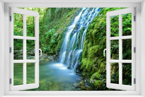 Fototapeta Naklejka Na Ścianę Okno 3D - Waterfall in the paradise