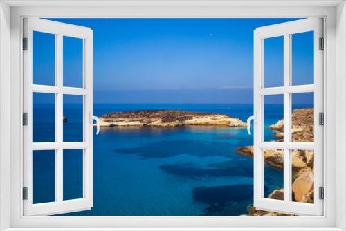 Fototapeta Naklejka Na Ścianę Okno 3D - View of the Rabbits Beach or Conigli island, Lampedusa