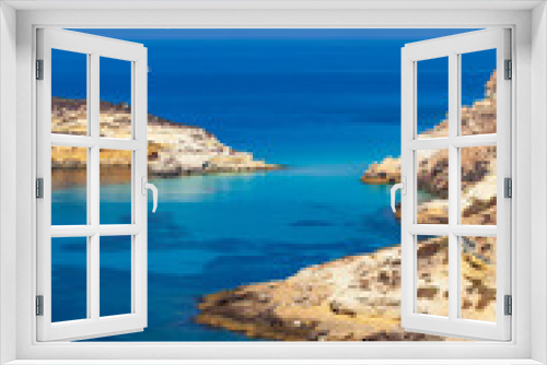 Fototapeta Naklejka Na Ścianę Okno 3D - View of the Rabbits Beach or Conigli island, Lampedusa