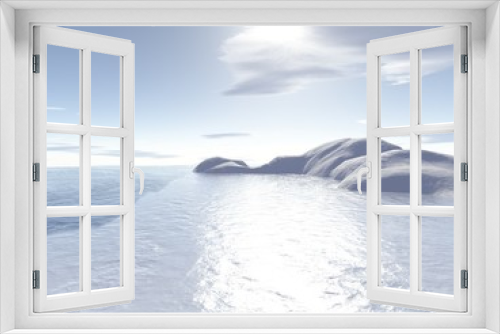 Fototapeta Naklejka Na Ścianę Okno 3D - Eisberge