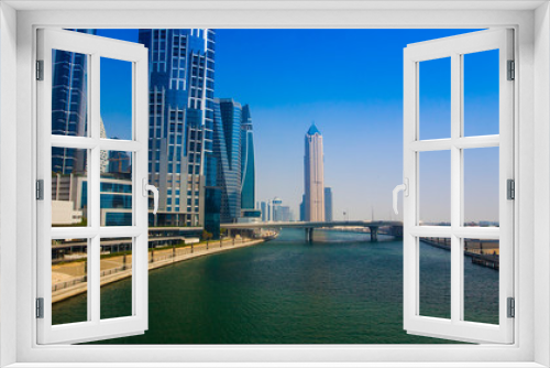 Fototapeta Naklejka Na Ścianę Okno 3D - modern city of Dubai, United Arab Emirates