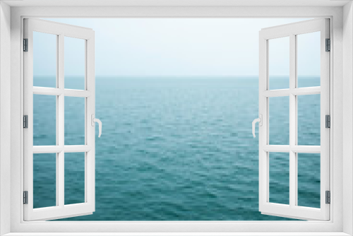 Fototapeta Naklejka Na Ścianę Okno 3D - 雨の日の海上