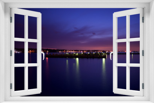 Fototapeta Naklejka Na Ścianę Okno 3D - Docks after Sunset
