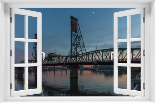 Fototapeta Naklejka Na Ścianę Okno 3D - Portland downtown