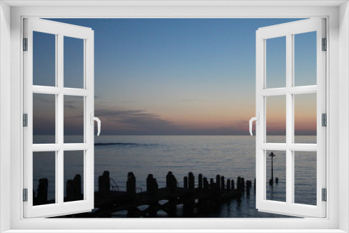 Fototapeta Naklejka Na Ścianę Okno 3D - sunset at the sea