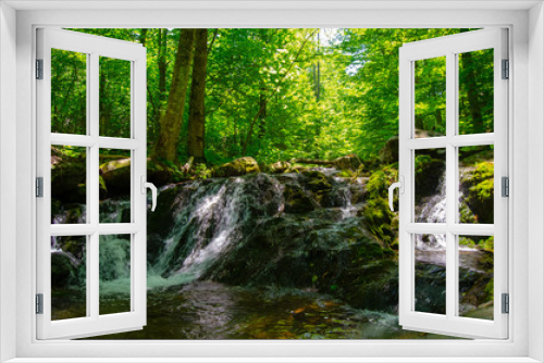 Fototapeta Naklejka Na Ścianę Okno 3D - Small Waterfall in Shenandoah national park 