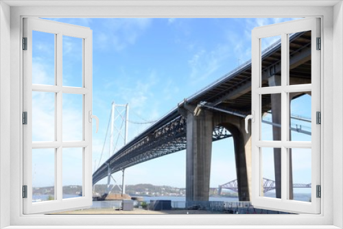Fototapeta Naklejka Na Ścianę Okno 3D - Forth Road Bridge, Queensferry, Scotland