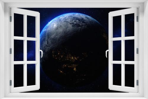 Fototapeta Naklejka Na Ścianę Okno 3D - 3d rendering planet earth in the space