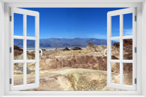 Fototapeta Naklejka Na Ścianę Okno 3D - panoramic View of Zabriskie Point in Death Valley National Park