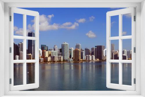 Fototapeta Naklejka Na Ścianę Okno 3D - Miami Skyline Panoramic