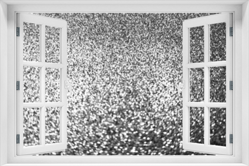Fototapeta Naklejka Na Ścianę Okno 3D - Tło srebrne brokat