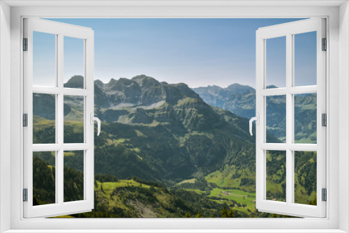 Fototapeta Naklejka Na Ścianę Okno 3D - Incredible view on Swiss Alps as seen from Haldigrat in Switzerland