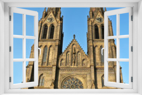 Fototapeta Naklejka Na Ścianę Okno 3D - Neogothic church