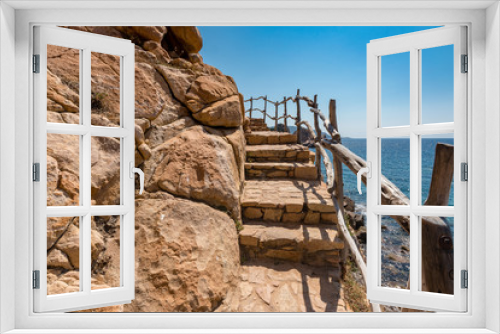 Fototapeta Naklejka Na Ścianę Okno 3D - Seaside Sardinien Costa aradiso