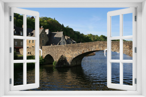 Gothic bridge in Dinan (Brittany - France)