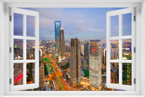 Fototapeta Naklejka Na Ścianę Okno 3D - shanghai