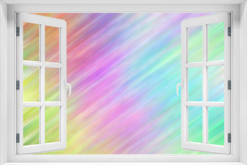 Abstract colorful rainbow stripe pattern of diagonal blurred holographic background.